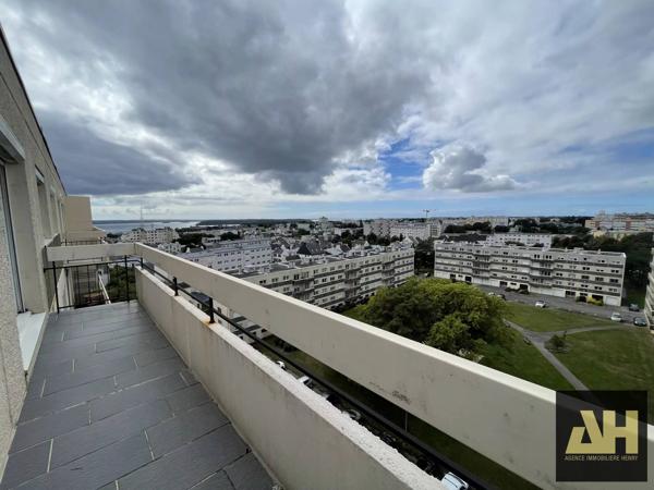 EXCLUSIVITE - BREST RIVE DROITE - APPARTEMENT T4 DE 74 M² - 2 CHAMBRES - DERNIER ETAGE - ASCENSEUR ET VUE RADE