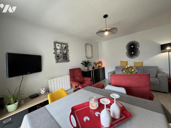 appartement T2 en copropriété au 1er étage.