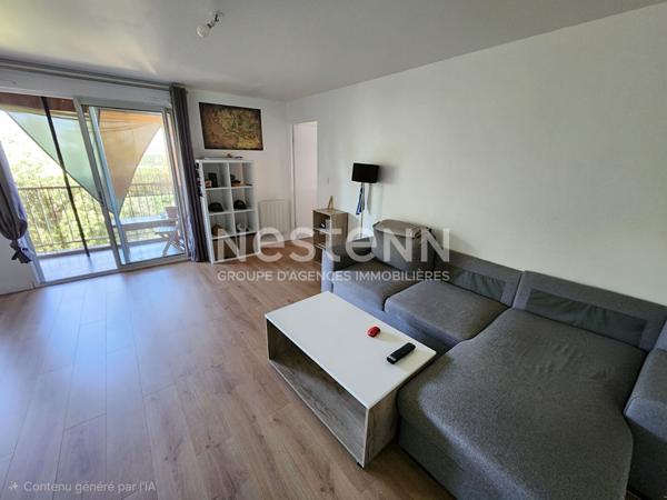 Appartement Toulouse T2 49 m2 avec parking et cave, vue degagee bois, quartier La Terrasse