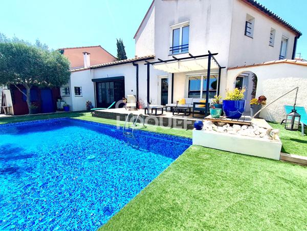 Maison 3 faces à vendre à Cabestany (66330) - 4 chambres, 155 m2 avec piscine !