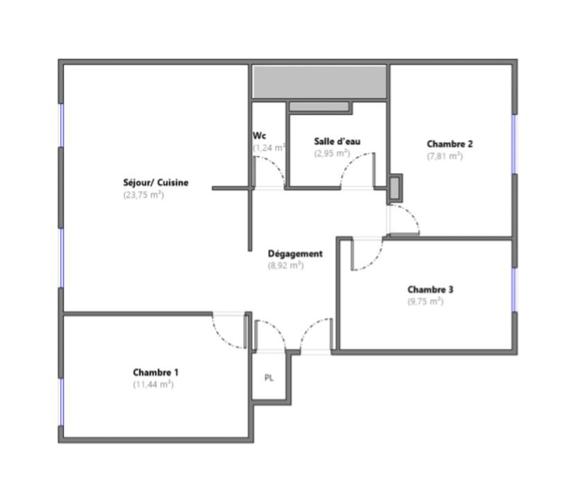 Appartement à vendre 4 pièces 66 m² Pantin