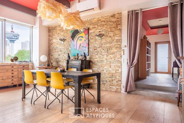 Appartement type loft avec rooftop