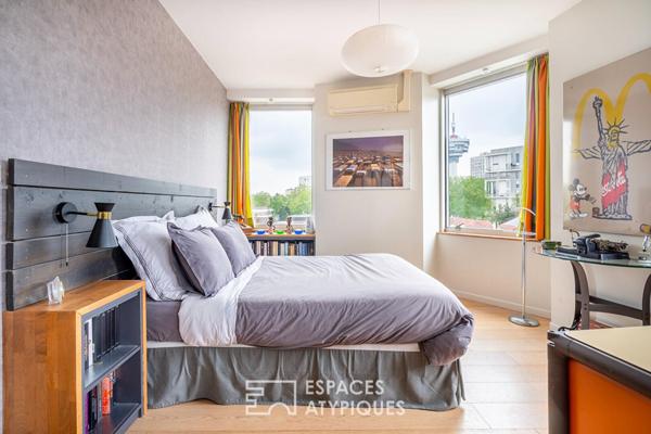 Appartement type loft avec rooftop