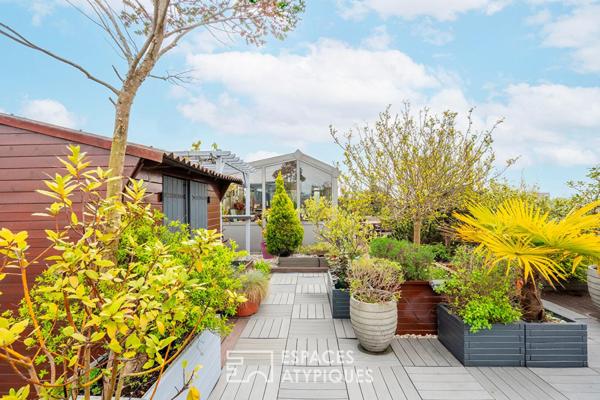 Appartement type loft avec rooftop