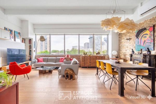 Appartement type loft avec rooftop