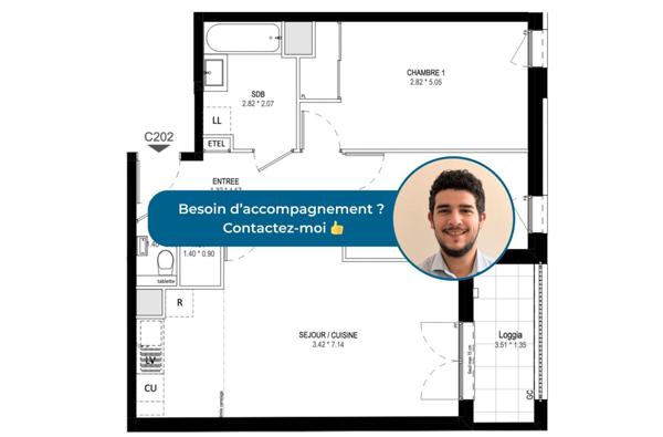 Appartement à vendre 3 pièces 63 m² Garches