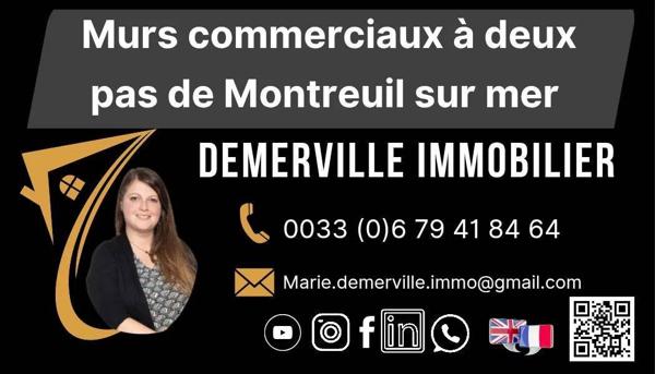 À VENDRE – Immeuble mixte avec logement de fonction, proche Montreuil-sur-Mer