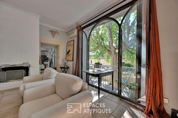 Appartement lumineux avec extérieur en coeur de village