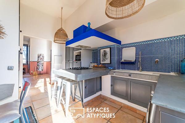 Appartement lumineux avec extérieur en coeur de village