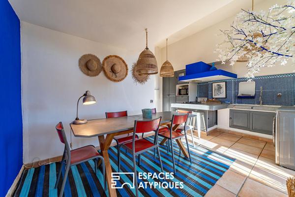 Appartement lumineux avec extérieur en coeur de village