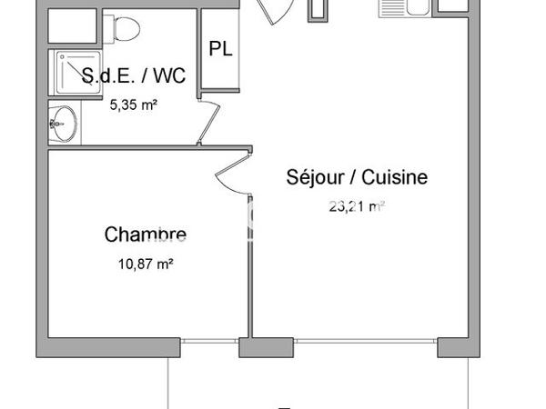 Location Appartement 2 pièces 39.34 m² - CHEMIN DE LA PARANQUE Marseille 13013