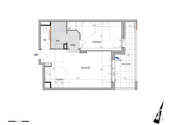 Appartement à vendre 2 pièces 44 m² Antibes