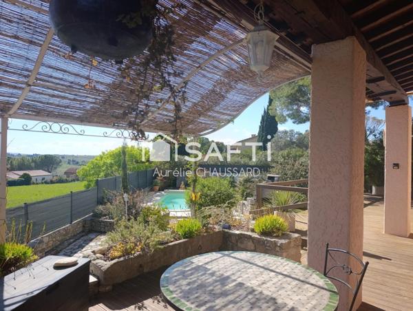 3 chambres terrasse sans vis à vis piscine garage aucun travaux