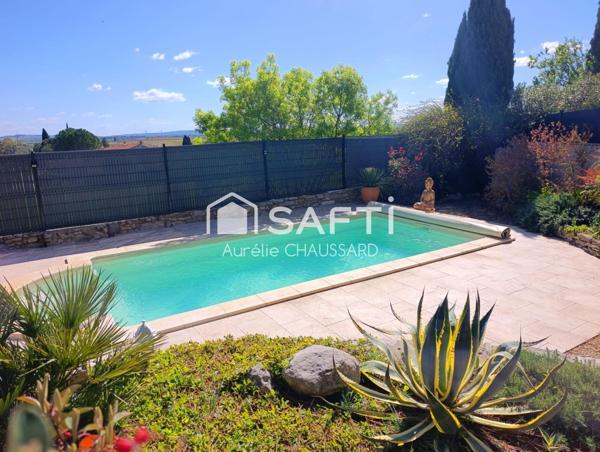 3 chambres terrasse sans vis à vis piscine garage aucun travaux
