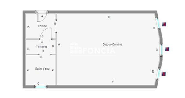 Location Studio meublé 22.97 m² - Montluçon 03100