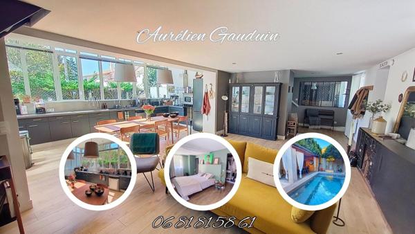 Maison de village rénovée avec goût  155 m² + garage 50 m² et 2 place de parkings