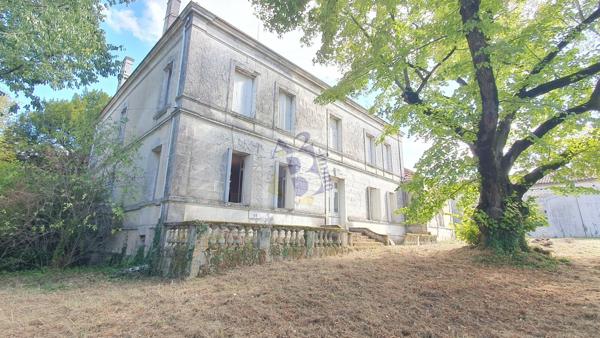Vente maison de ville Gente (16130), 441.00m² avec 11 pièce(s) dont 6 chambre(s) sur 6500.00m² de terrain. Agence Allard Brimeaud