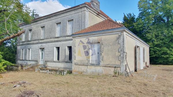 Vente maison de ville Gente (16130), 441.00m² avec 11 pièce(s) dont 6 chambre(s) sur 6500.00m² de terrain. Agence Allard Brimeaud