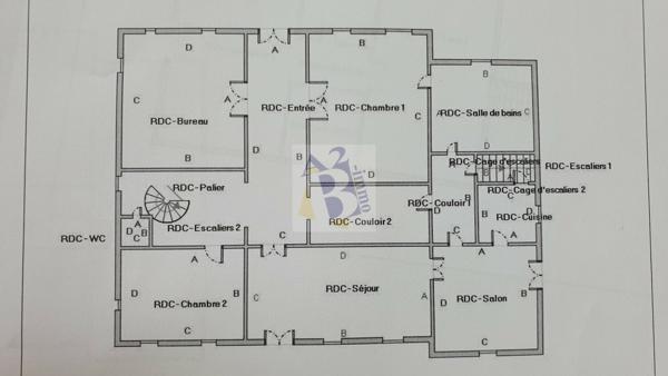 Vente maison de ville Gente (16130), 441.00m² avec 11 pièce(s) dont 6 chambre(s) sur 6500.00m² de terrain. Agence Allard Brimeaud
