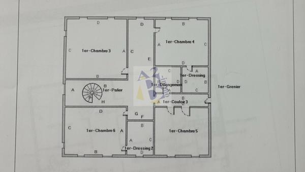 Vente maison de ville Gente (16130), 441.00m² avec 11 pièce(s) dont 6 chambre(s) sur 6500.00m² de terrain. Agence Allard Brimeaud