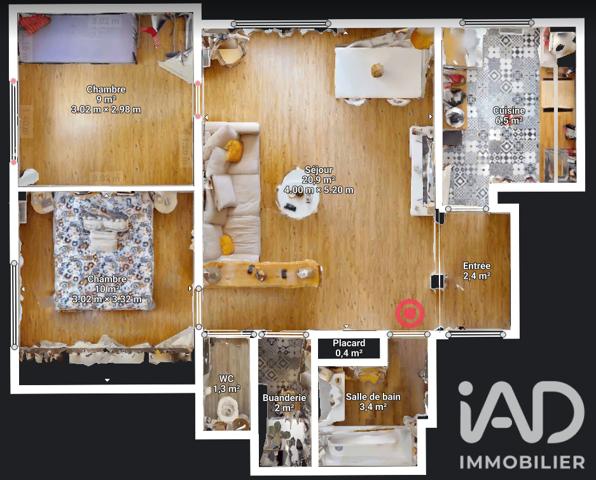 Appartement à vendre 3 pièces 60 m² Taverny