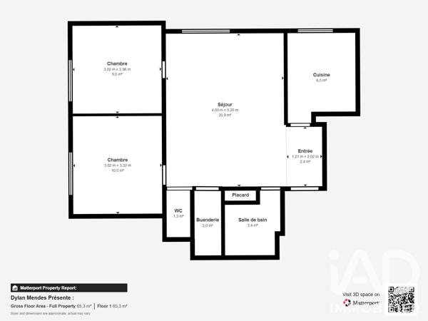 Appartement à vendre 3 pièces 60 m² Taverny