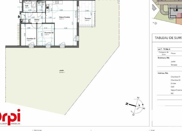 Appartement à vendre    3 pièces • 77,52 m2 Haucourt-Moulaine