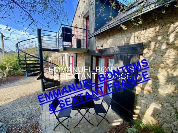 Maison de caractère avec piscine à 1km des plages.