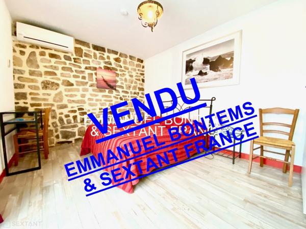 Maison de caractère avec piscine à 1km des plages.