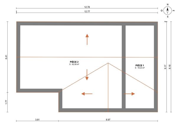 Maison à Ollainville de 80 m² de 5 pièces avec 3 chambres.