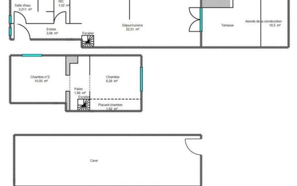 Maison à vendre    3 pièces •  La Colle-sur-Loup