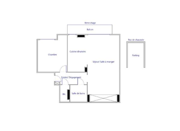 Appartement
         2 pièces
        - 45 m² Exclusivité 329 000 € *