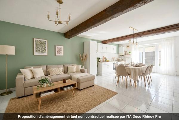 Appartement à louer 2 pièces avec jardin et 2 stationnements BULLY (69)