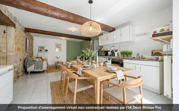 Appartement à louer 2 pièces avec jardin et 2 stationnements BULLY (69)