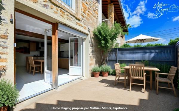 Appartement à louer 2 pièces avec jardin et 2 stationnements BULLY (69)