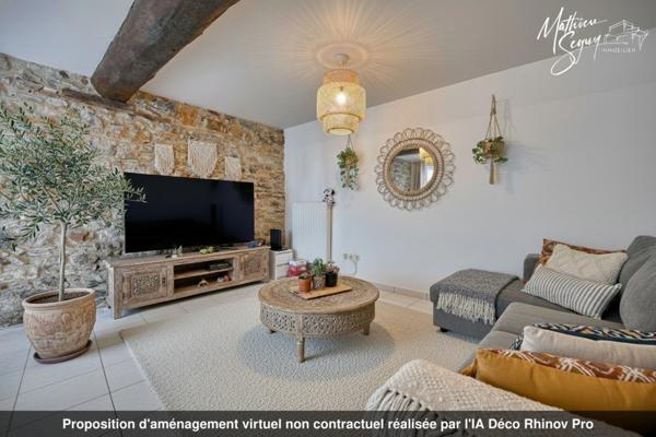 Appartement à louer 2 pièces avec jardin et 2 stationnements BULLY (69)