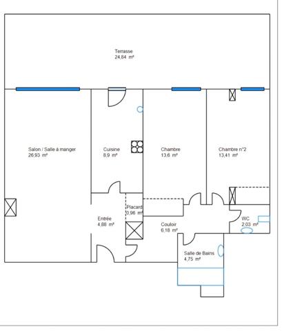 Appartement à vendre 3 pièces MANDELIEU LA NAPOULE (06)