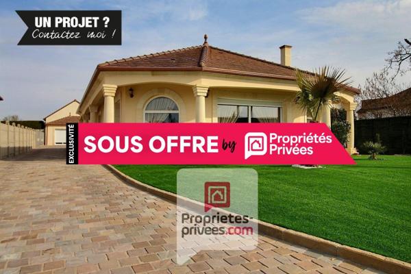 AMILLY 45200 - Secteur Viroy - A VENDRE BELLE MAISON CONTEMPORAINE RECENTE de PLAIN-PIED 3 CHAMBRES + STUDIO INDEPENDANT, TERRAIN CLOS 950 m2