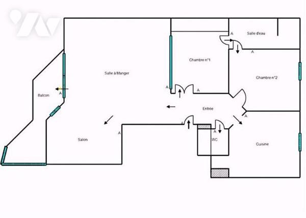 Place JEAN JAURES - Appartement T2bis avec garage et cave 