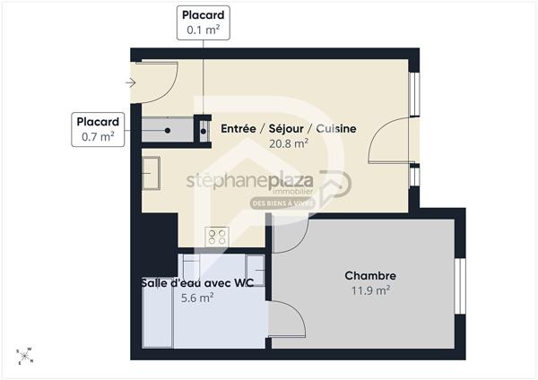 Appartement 2 pièces 39.09 m2