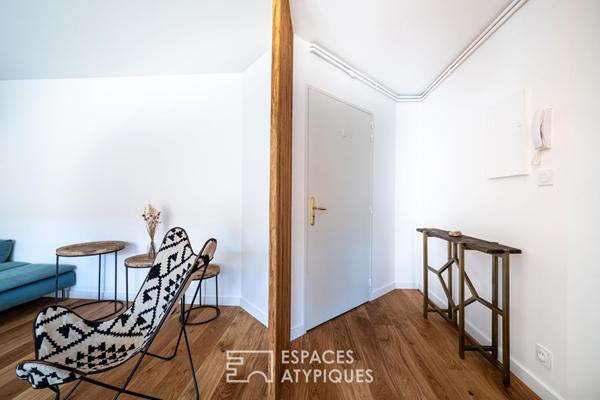 Appartement rénové avec balcon filant