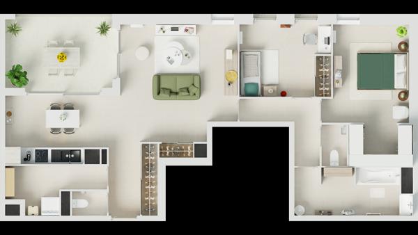 Appartement 3 pièces - 84 m²