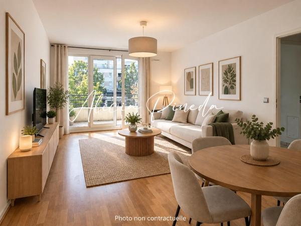 T2 lumineux plein sud avec balcon & parking