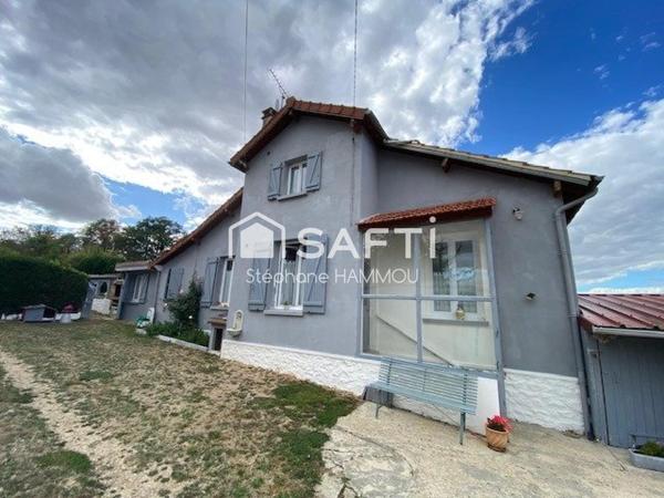 Maison 65m² - 4 pièces - 1130m² de terrain - Garage