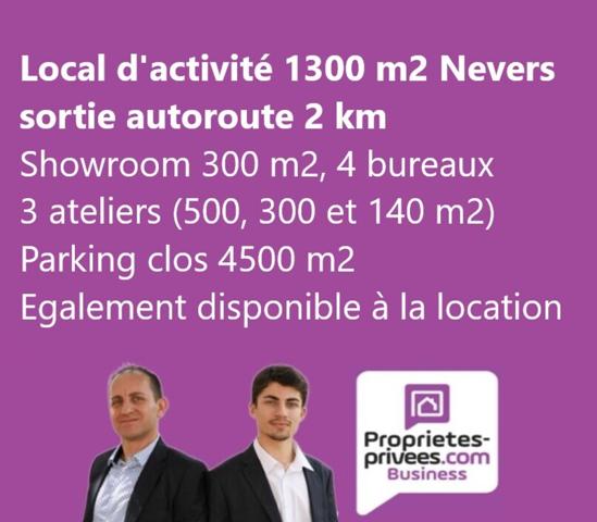 NEVERS -  LOCAL D'ACTIVITE 1300 M2 AVEC PARKING 4500 M2