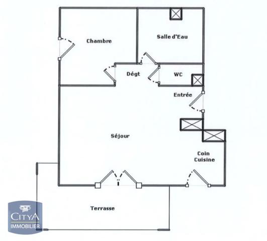 Appartement à vendre 2 pièces 42.15m²