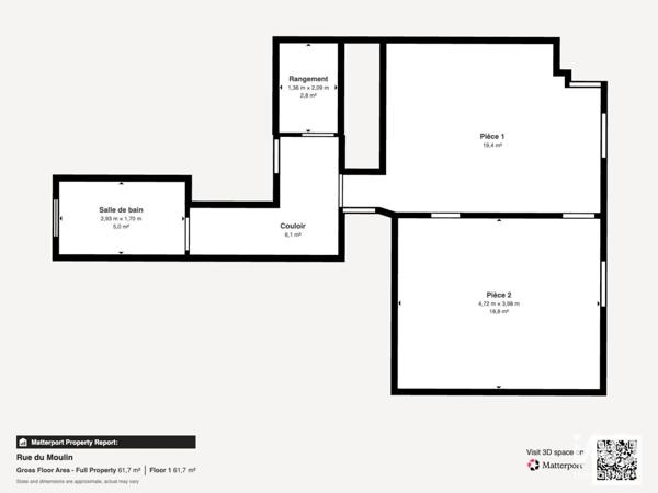 Location bureaux 52 m² Le Cendre