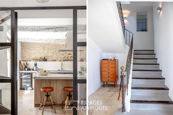 Maison de village à la rénovation chic et élégante