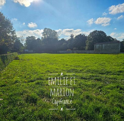 À vendre : Terrain rare de 1400 m² hors lotissement, non viabilisé, SAINT GEORGES DU BOIS (17), proche SURGERES