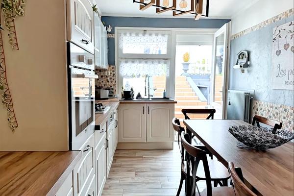 Maison de ville Etaples 99m², 3 chambres, jardin